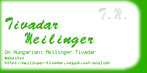 tivadar meilinger business card